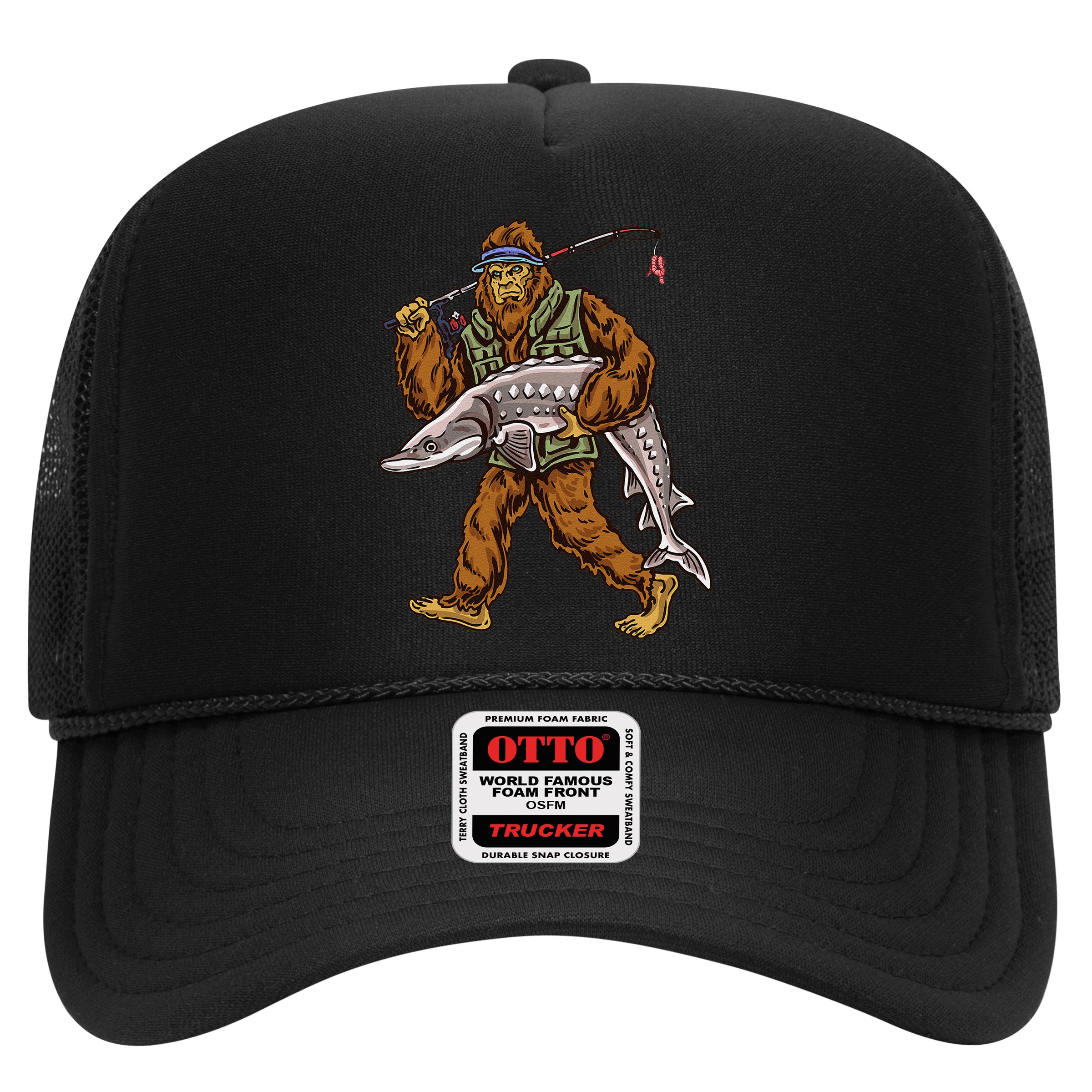 Sturgeon Fishing Bigfoot Fishermen Hat