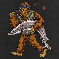 Sturgeon Fishing Bigfoot Fishermen Hat