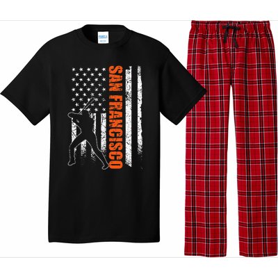 San Francisco Baseball Flag Usa Pajama Set