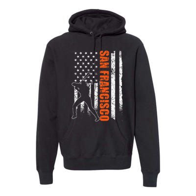 San Francisco Baseball Flag Usa Premium Hoodie