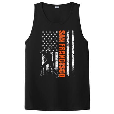 San Francisco Baseball Flag Usa PosiCharge Competitor Tank