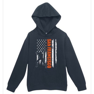 San Francisco Baseball Flag Usa Urban Pullover Hoodie