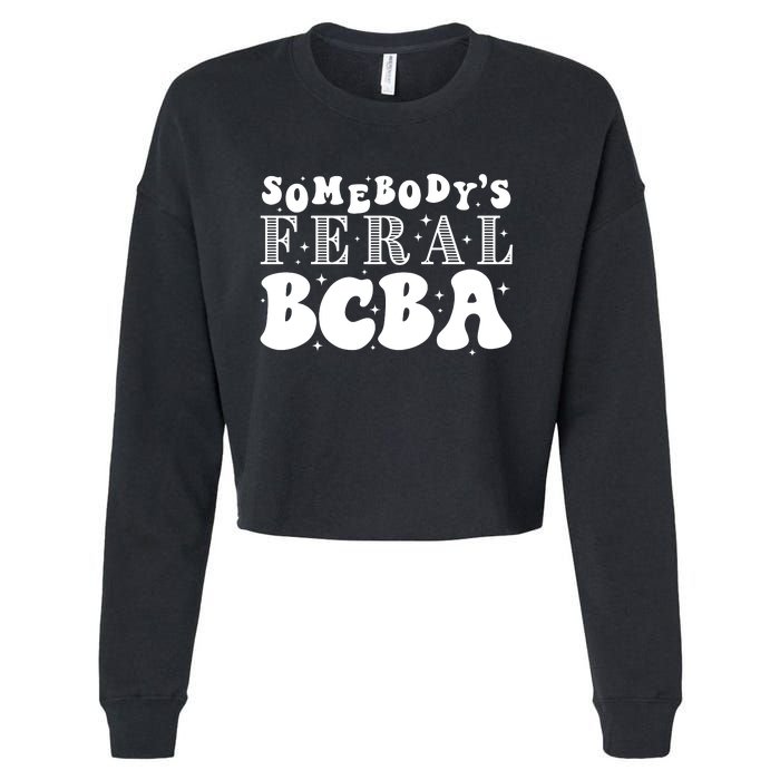 Somebody’S Feral Behavior Analyst Cropped Pullover Crew