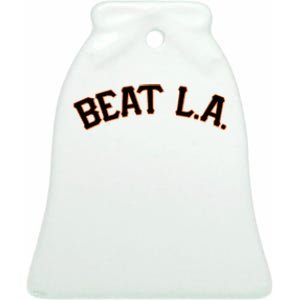 San Francisco Beat L.A Ceramic Bell Ornament