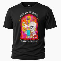 Skeleton Fueled By Spite And Caffeine Performance Shirt