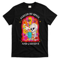 Skeleton Fueled By Spite And Caffeine T-Shirt