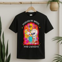 Skeleton Fueled By Spite And Caffeine T-Shirt