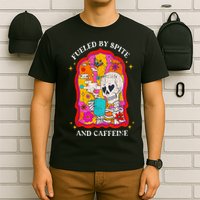 Skeleton Fueled By Spite And Caffeine T-Shirt
