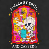 Skeleton Fueled By Spite And Caffeine 15oz Campfire Ceramic Mug