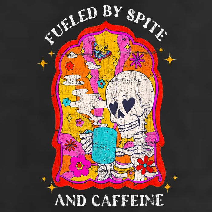Skeleton Fueled By Spite And Caffeine 15oz Campfire Ceramic Mug