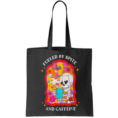 Skeleton Fueled By Spite And Caffeine Bag