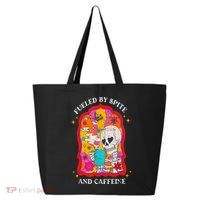 Skeleton Fueled By Spite And Caffeine 25L Jumbo Tote