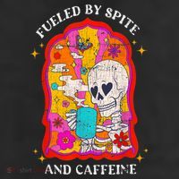Skeleton Fueled By Spite And Caffeine 25L Jumbo Tote