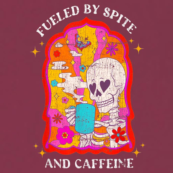 Skeleton Fueled By Spite And Caffeine 16oz Travel Tumbler