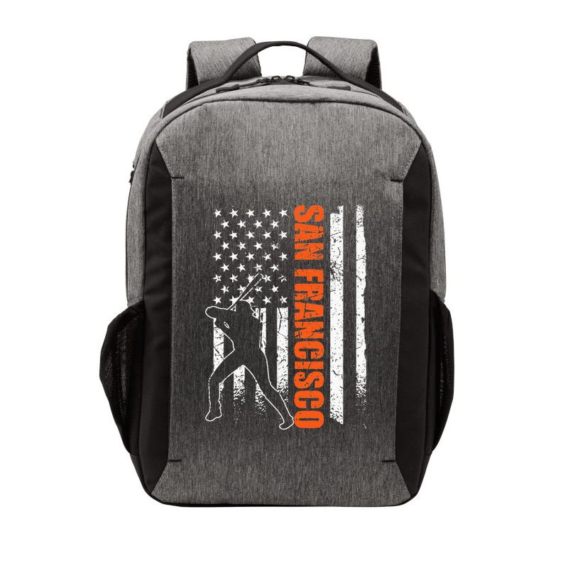 San Francisco Baseball Flag USA Vintage Patriotic Baseball Vector Backpack
