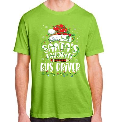 Santa Favorite Bus Driver Christmas Bus Driver Adult ChromaSoft Performance T-Shirt