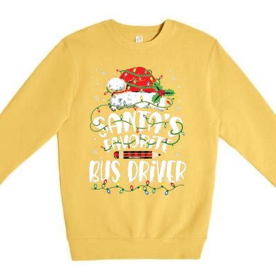 Santa Favorite Bus Driver Christmas Bus Driver Premium Crewneck Sweatshirt