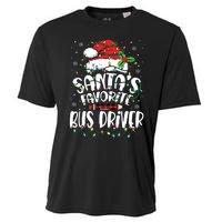 Santa Favorite Bus Driver Christmas Bus Driver Cooling Performance Crew T-Shirt