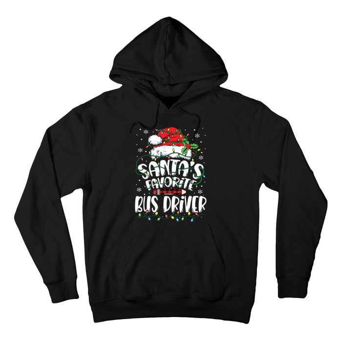 Santa Favorite Bus Driver Christmas Bus Driver Hoodie