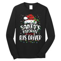 Santa Favorite Bus Driver Christmas Bus Driver Long Sleeve Shirt