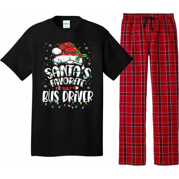 Santa Favorite Bus Driver Christmas Bus Driver Pajama Set