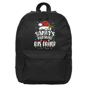 Santa Favorite Bus Driver Christmas Bus Driver 16 in Basic Backpack