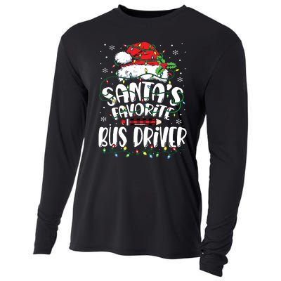 Santa Favorite Bus Driver Christmas Bus Driver Cooling Performance Long Sleeve Crew