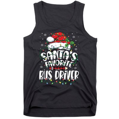 Santa Favorite Bus Driver Christmas Bus Driver Tank Top