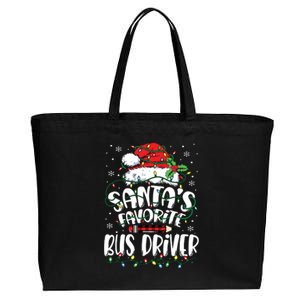 Santa Favorite Bus Driver Christmas Bus Driver Cotton Canvas Jumbo Tote