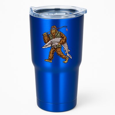 Sturgeon Fishing Bigfoot Fisher Gift Tumbler