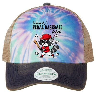 Somebody’S Feral Baseball Raccoon Legacy Tie Dye Trucker Hat