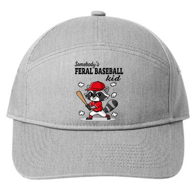 Somebody’S Feral Baseball Raccoon 7-Panel Snapback Hat