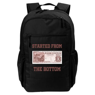 Started From Bottom Food Stamp Coupon Apparel Daily Commute Backpack