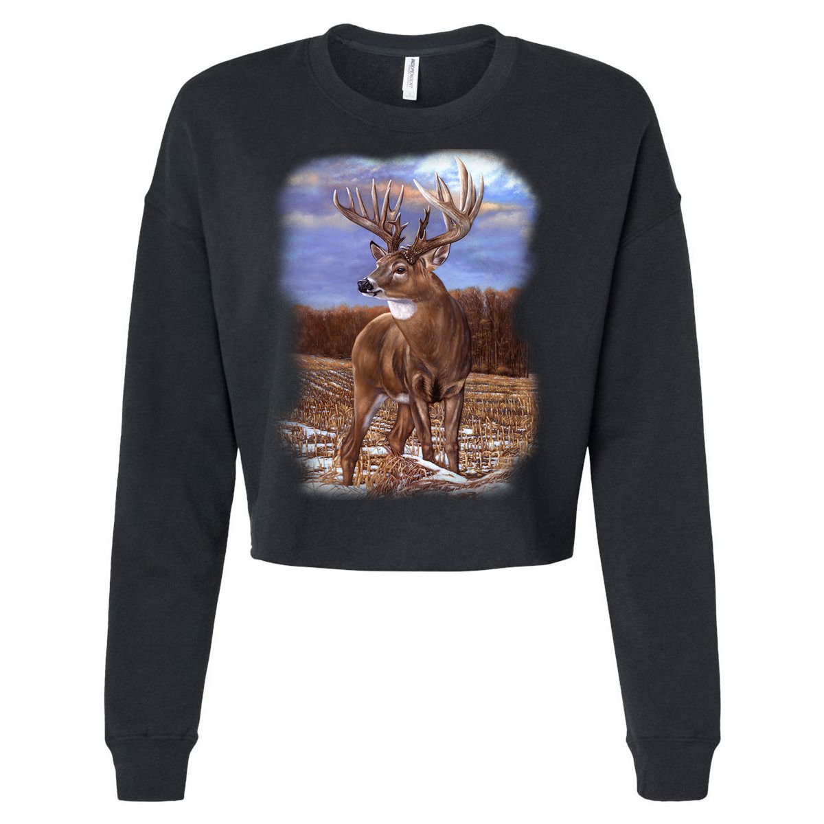 Super Freak Buck Cropped Pullover Crew
