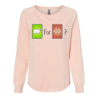 S.H.E.E.P For Brick Funny Board Game Womens California Wash Sweatshirt