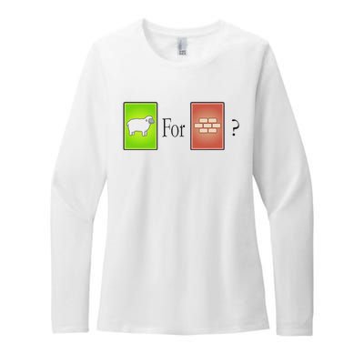 S.H.E.E.P For Brick Funny Board Game Womens CVC Long Sleeve Shirt