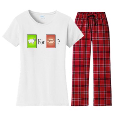 S.H.E.E.P For Brick Funny Board Game Women's Flannel Pajama Set