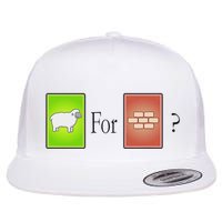 S.H.E.E.P For Brick Funny Board Game Flat Bill Trucker Hat
