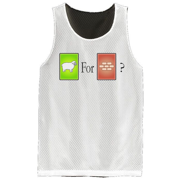 S.H.E.E.P For Brick Funny Board Game Mesh Reversible Basketball Jersey Tank