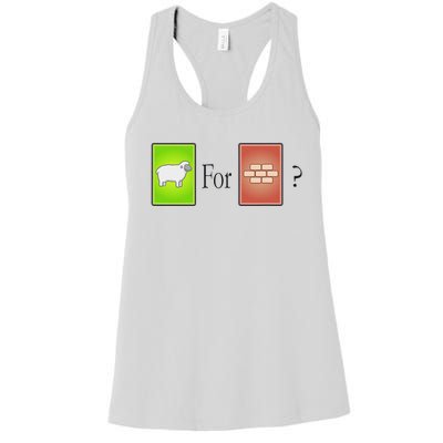 S.H.E.E.P For Brick Funny Board Game Women's Racerback Tank