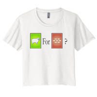 S.H.E.E.P For Brick Funny Board Game Women's Crop Top Tee