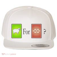S.H.E.E.P For Brick Funny Board Game Wool Snapback Cap