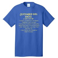 September Facts Birthday Funny Gift Born In September Virgo Gift Tall T-Shirt