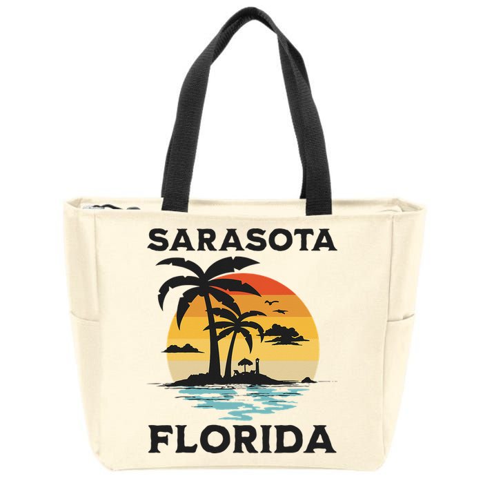 Sarasota Florida Beach Summer Vacation Zip Tote Bag