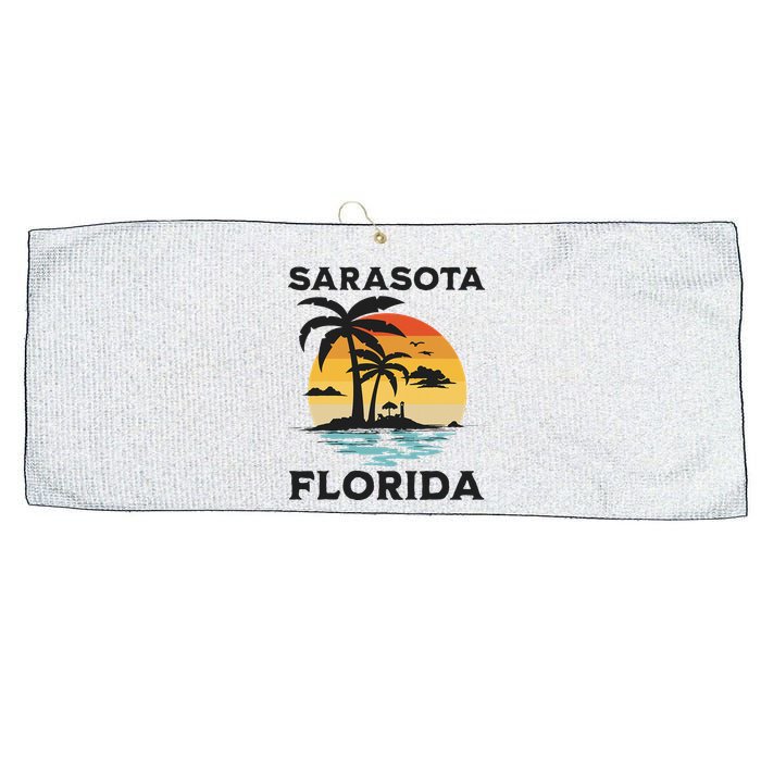 Sarasota Florida Beach Summer Vacation Large Microfiber Waffle Golf Towel