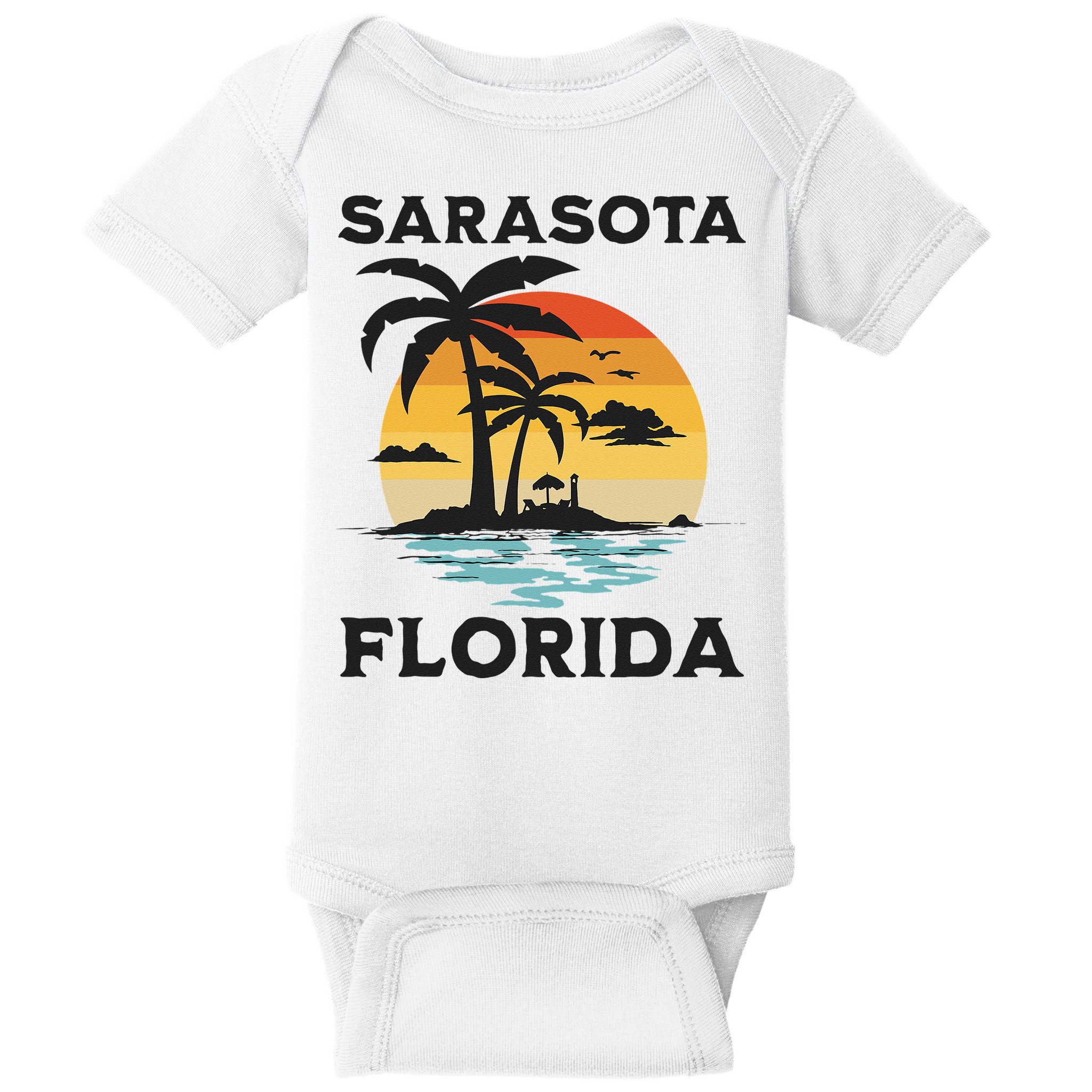 Sarasota Florida Beach Summer Vacation Baby Bodysuit