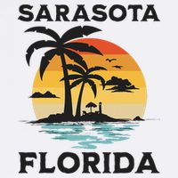 Sarasota Florida Beach Summer Vacation Baby Bodysuit