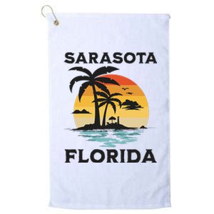 Sarasota Florida Beach Summer Vacation Platinum Collection Golf Towel