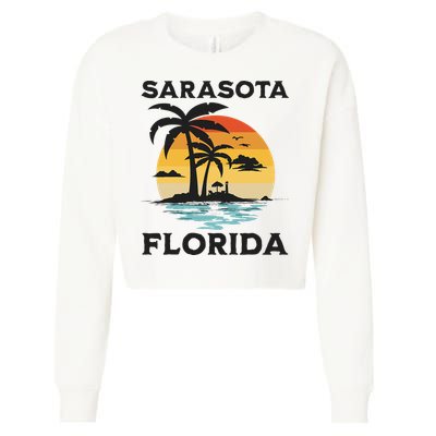 Sarasota Florida Beach Summer Vacation Cropped Pullover Crew