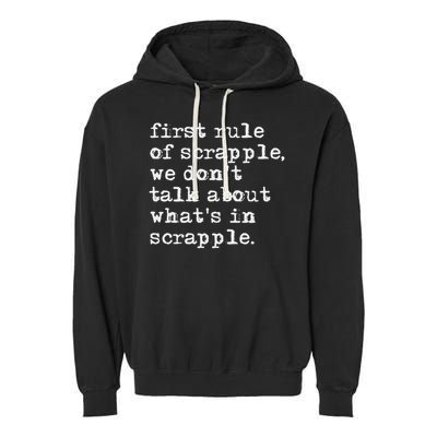 Scrapple , Funny Breakfast Meat Scrapple Garment-Dyed Fleece Hoodie